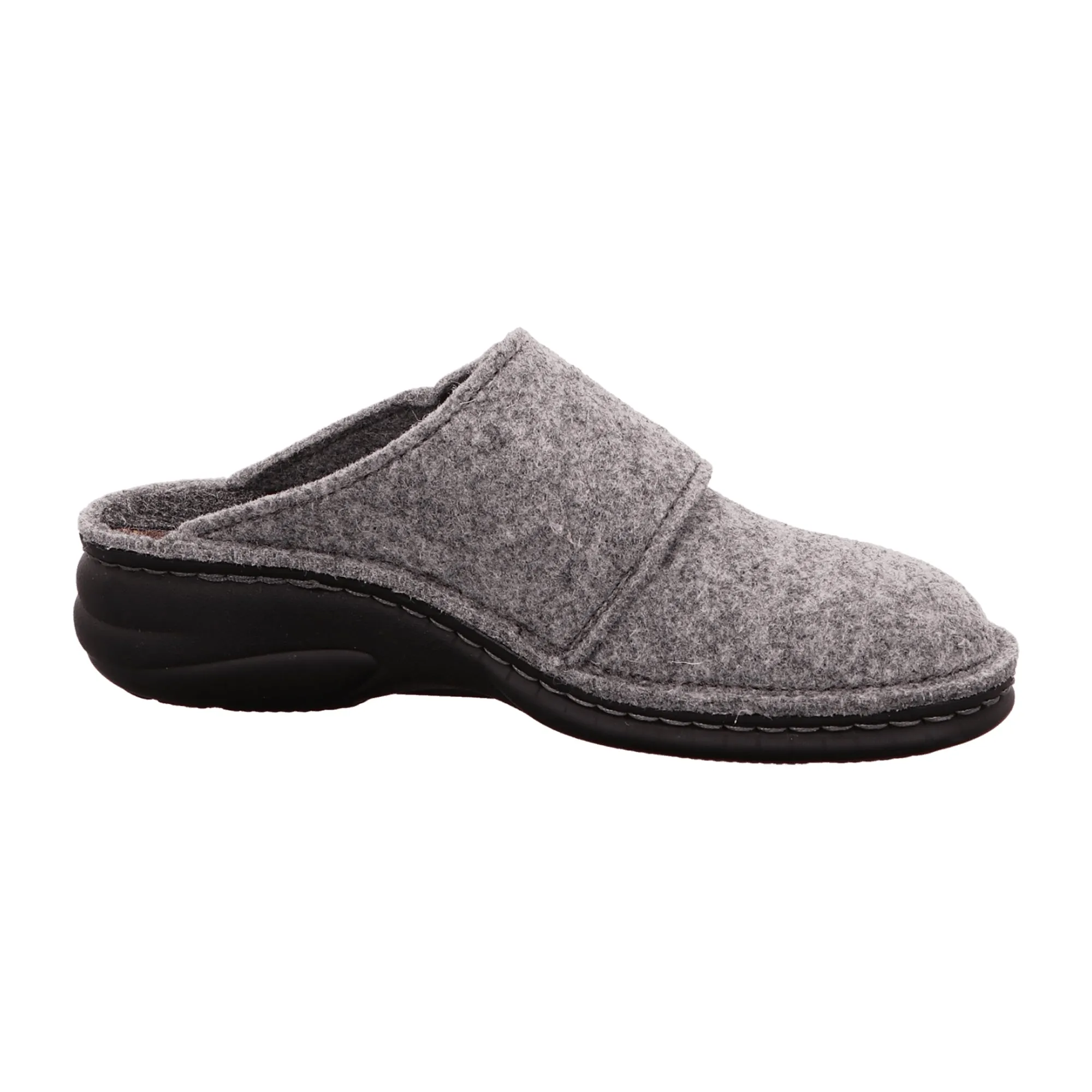 Finn Comfort Goms Women's Slippers in Light Grey - Comfortable Open-Back House Shoes