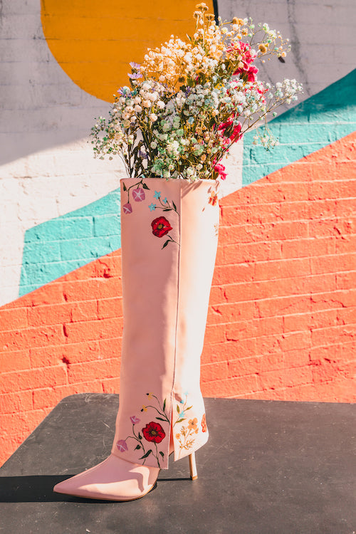 Floral Dreaming Boots- Custom by Florelle Studio