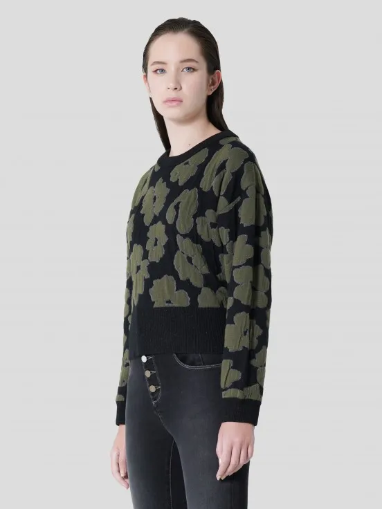 Floral Jacquard Sweater