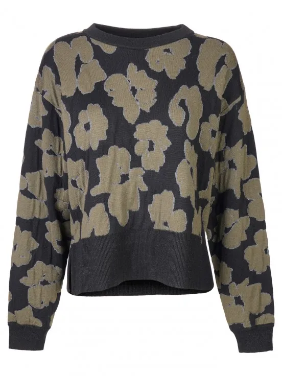 Floral Jacquard Sweater