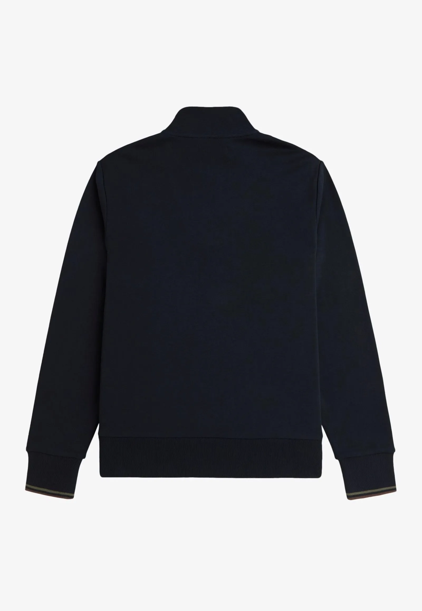 Fred Perry - Half Zip Nvy/Lrlwgrn/Bric - Sweater