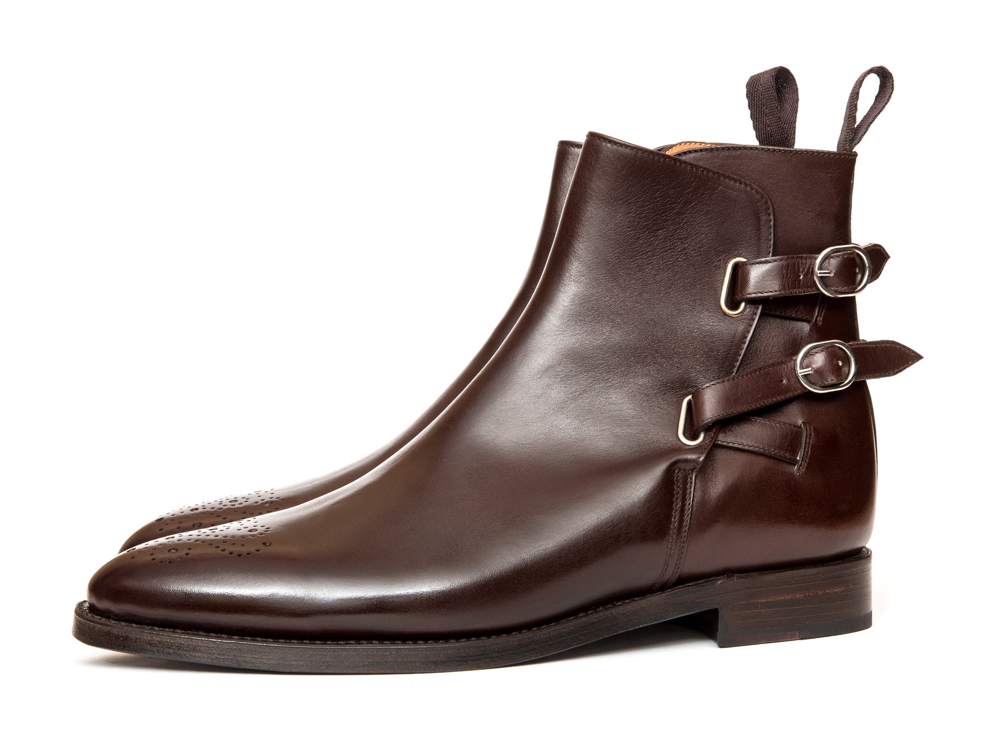 Genesee - MTO - Dark Brown Calf With Medallion - LPB Last - Double Leather Sole