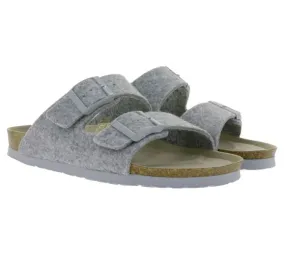 GENUINS Hawaii Felt women s organic house shoes vegan felt mules G104156 Grey