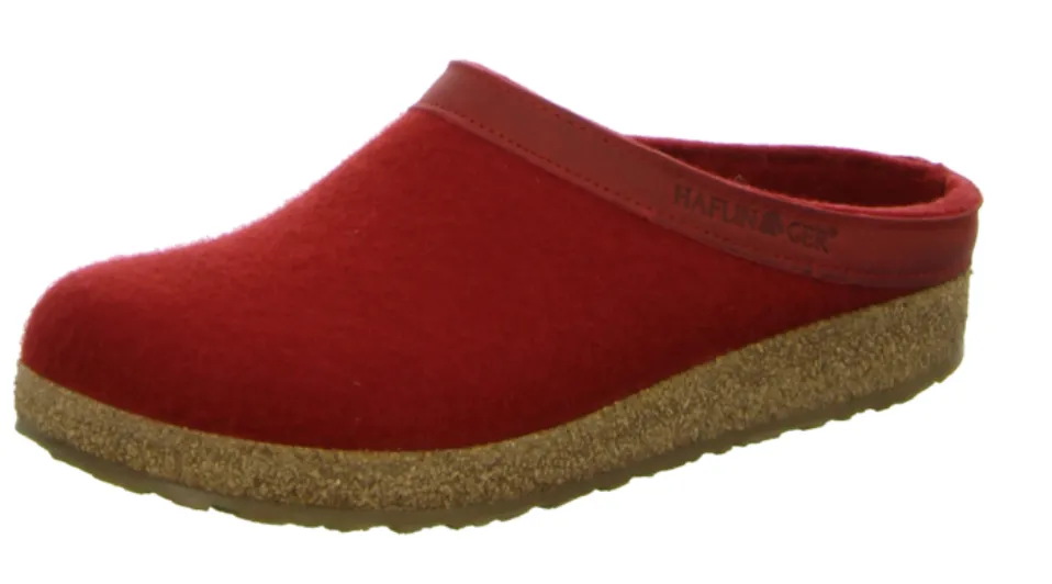 Haflinger Torben Clogs Mules adult Mens Womens Green Grey Red Brown House Shoes