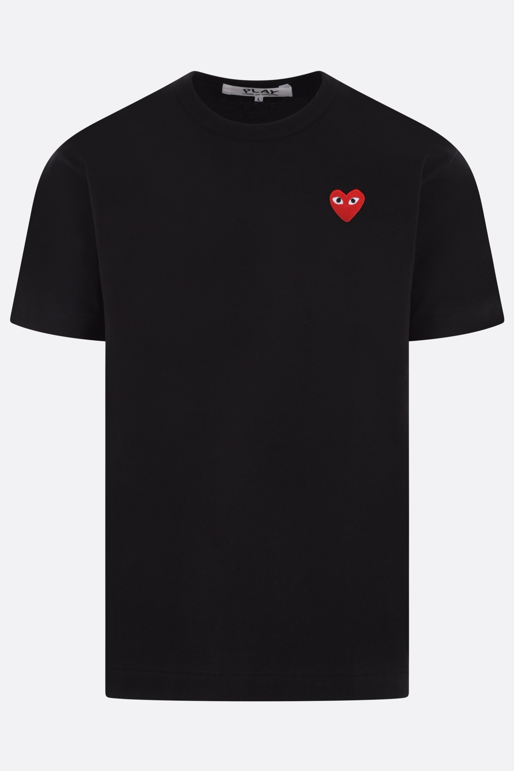 Heart logo patch cotton t-shirt