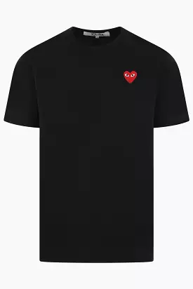 Heart logo patch cotton t-shirt