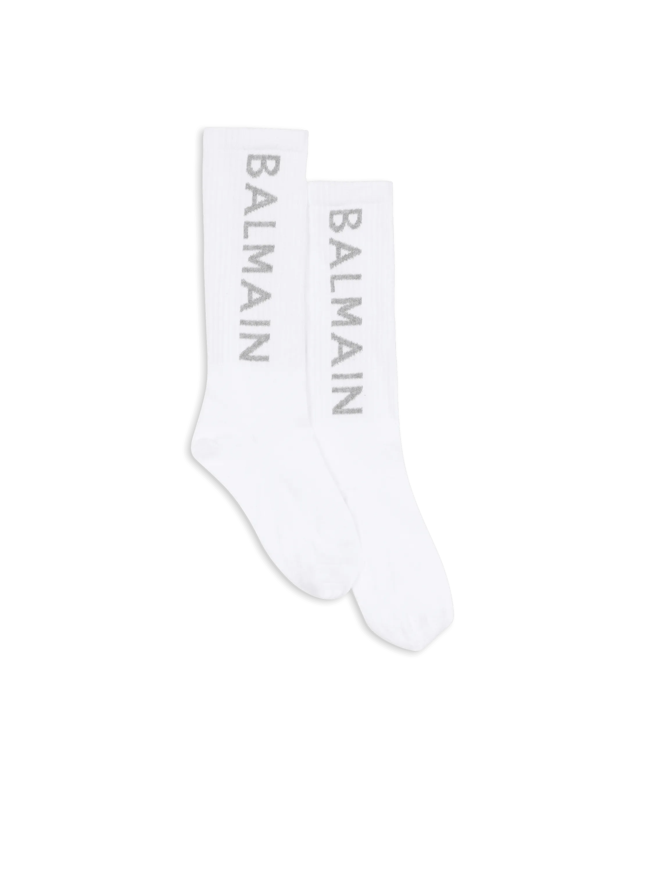 High socks with Balmain logo