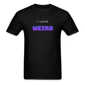 I Love Weird Purple T-Shirt