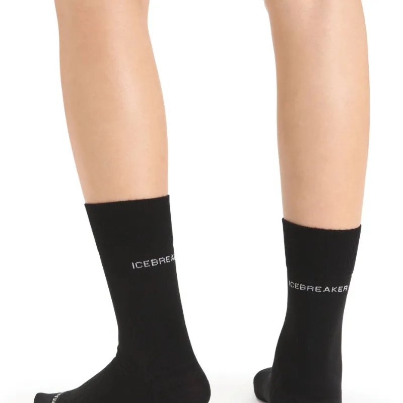 icebreaker Merino Women's Hike Liner Crew Socks - Black