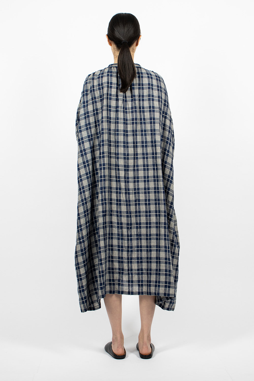 Indigo Check Dress Indigo/Natural