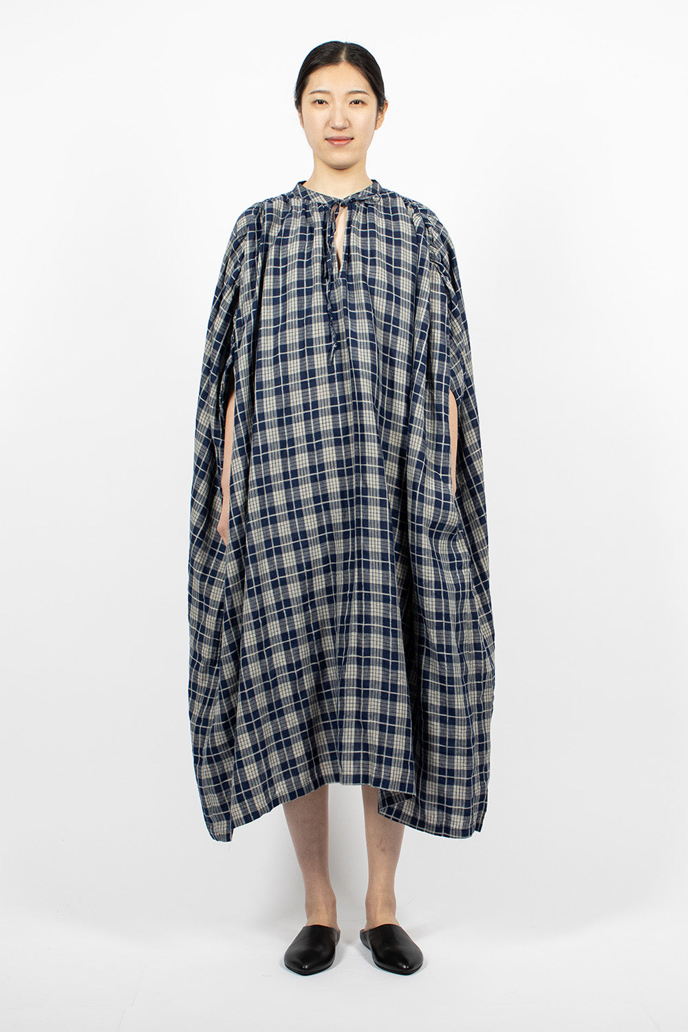 Indigo Check Dress Indigo/Natural