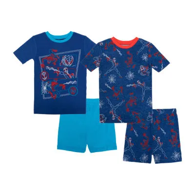 JCPenney Disney Collection Little & Big Boys 4-pc. Spiderman Pajama Set