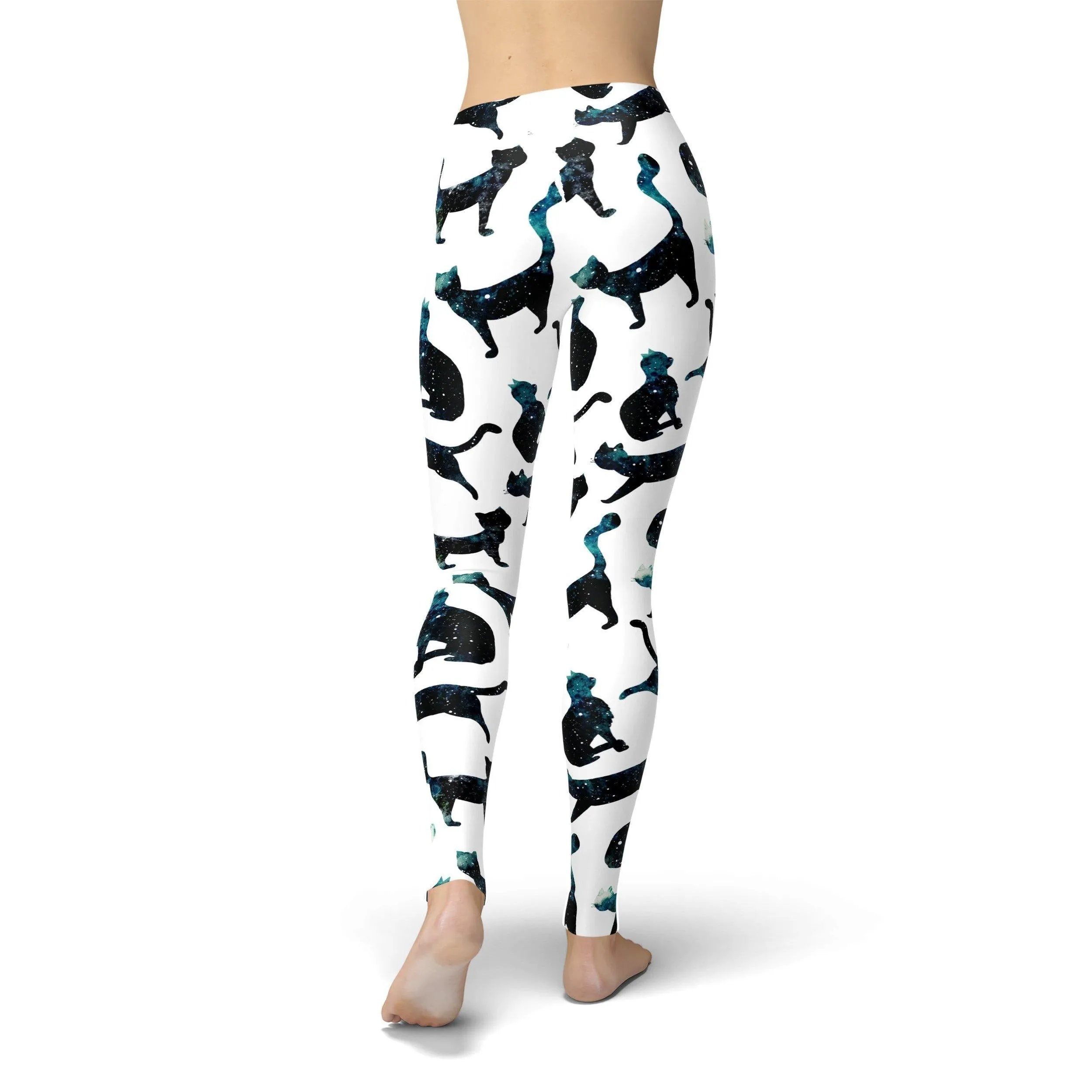 Jean Black Space Cats Leggings