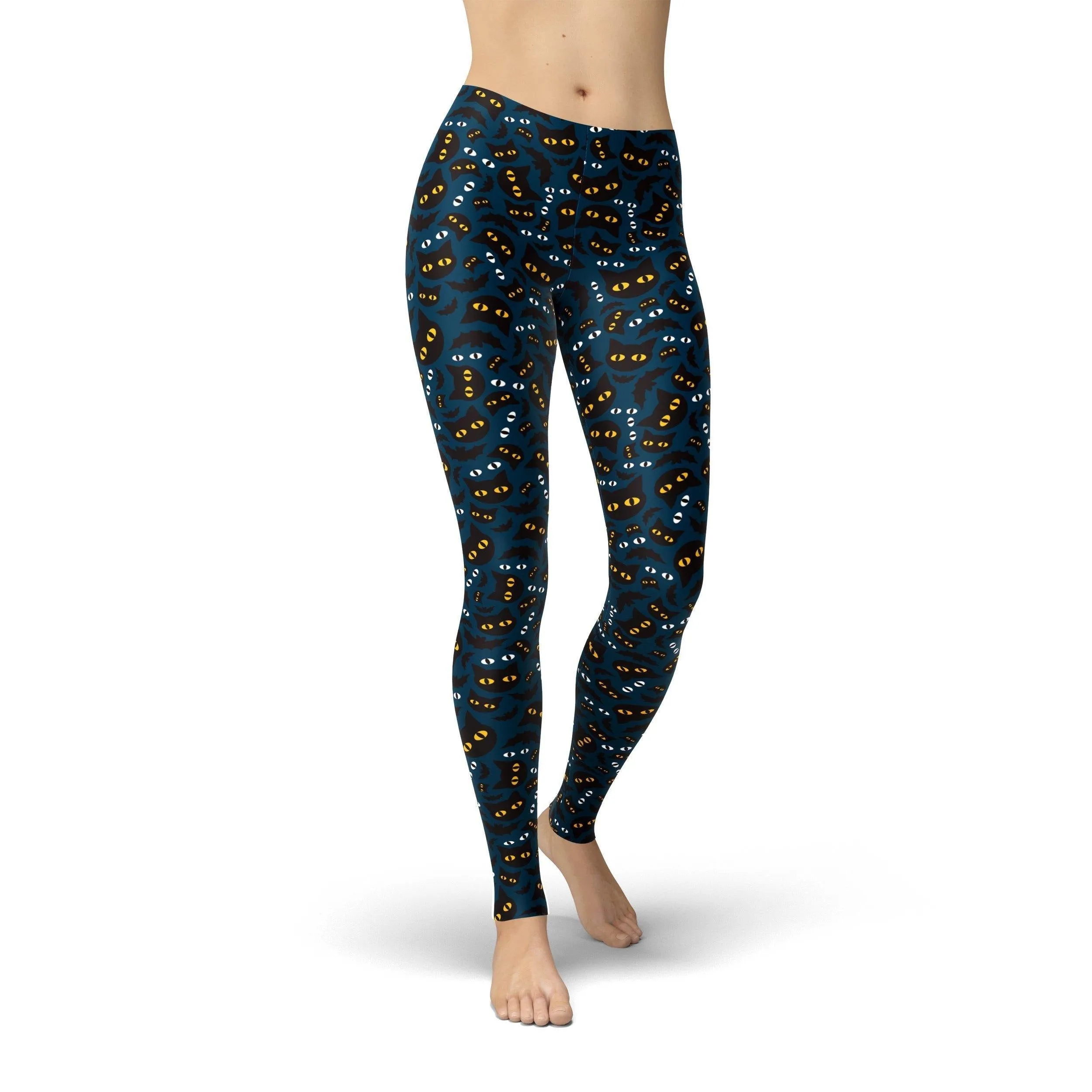 Jean Halloween Cat Eyes Leggings