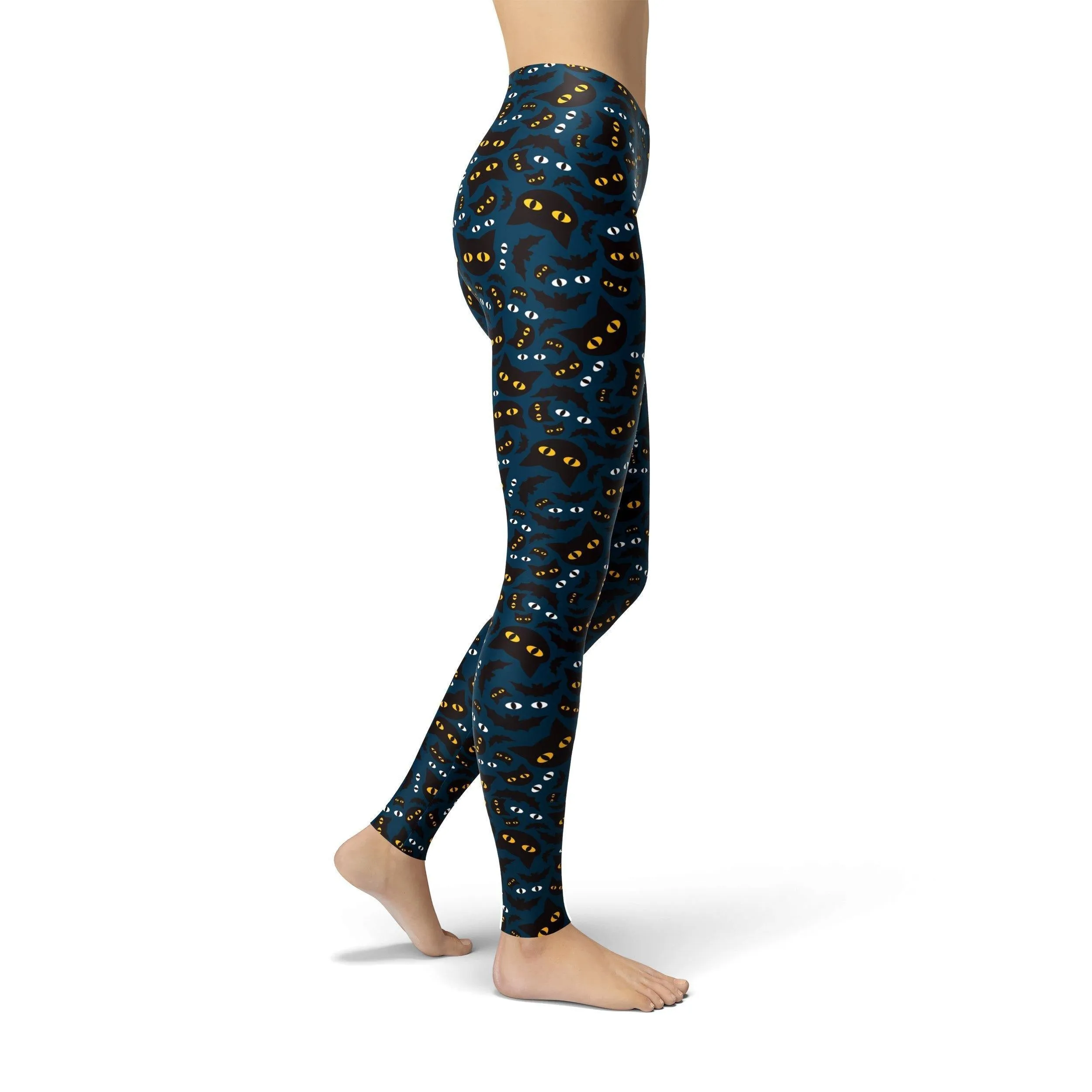 Jean Halloween Cat Eyes Leggings