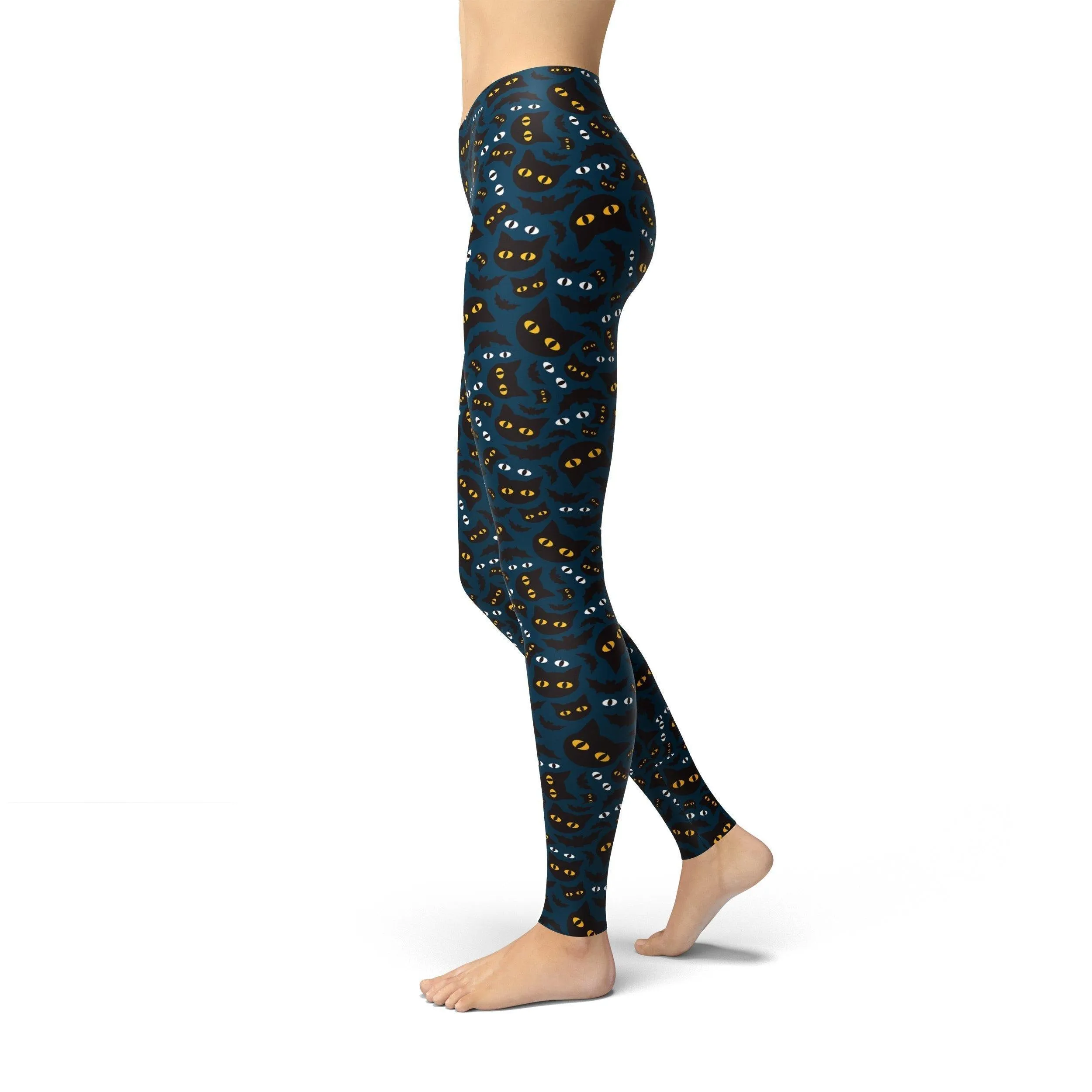 Jean Halloween Cat Eyes Leggings