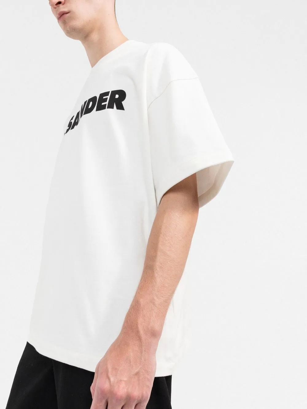 Jil Sander T-shirt à logo imprimé blanc