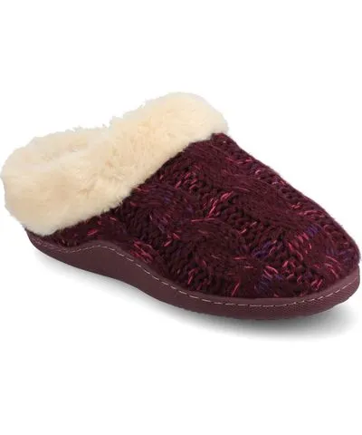 Journee Collection Women's Adiah Round Toe Knitted Clog Slippers