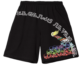 Juice Wrld x Vlone Legends Never Die Shorts Black