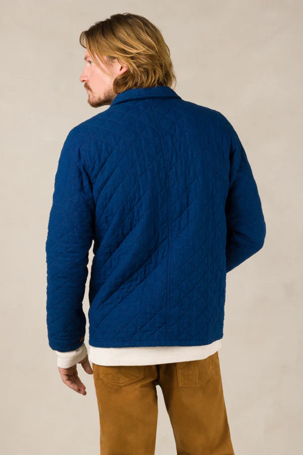 KINGS OF INDIGO Duncan Solid Indigo Quilted Jacket