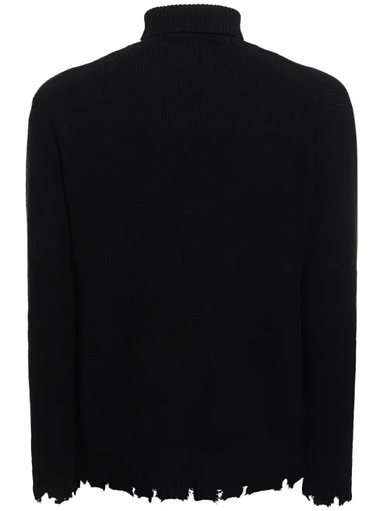 Laneus   High neck wool sweater 