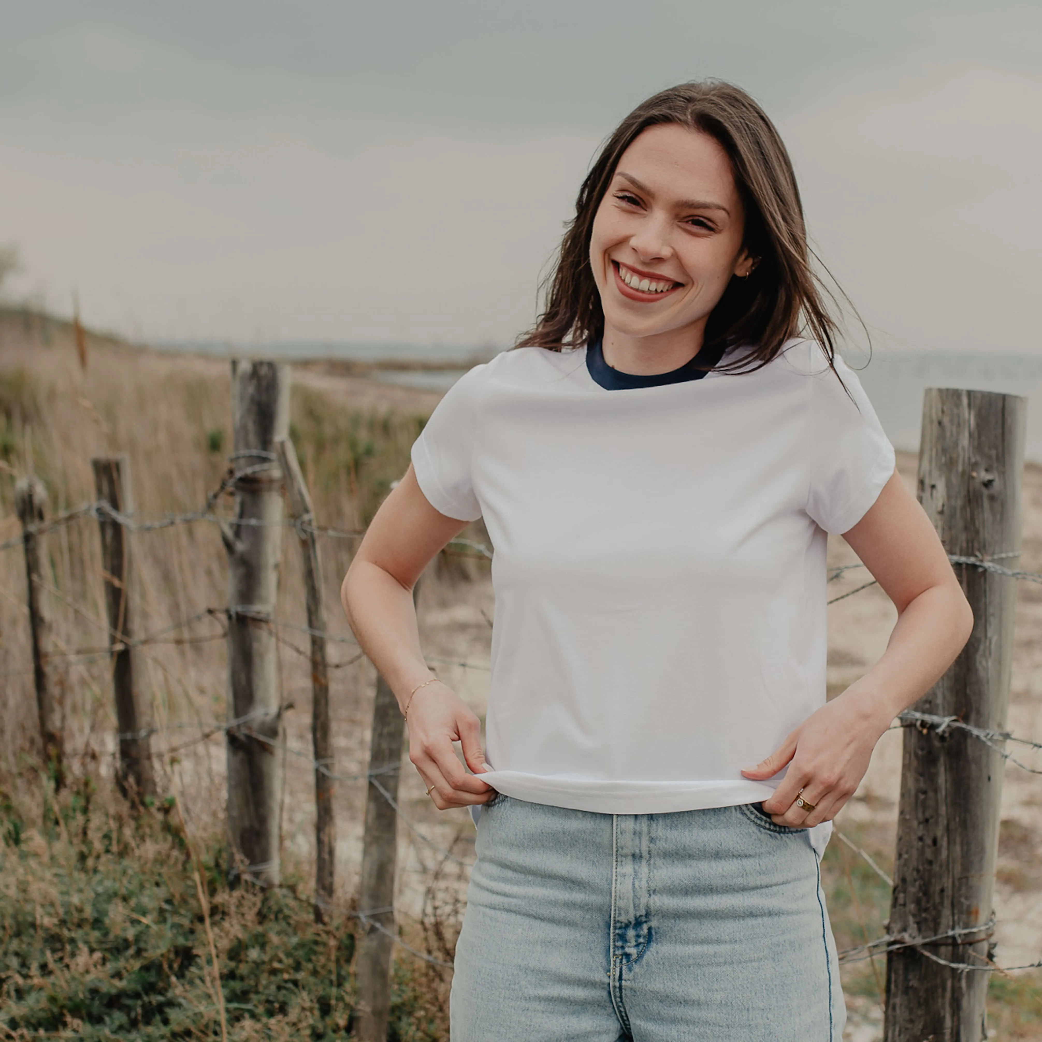 Le T-shirt Coton Supima Femme - Version ajustée