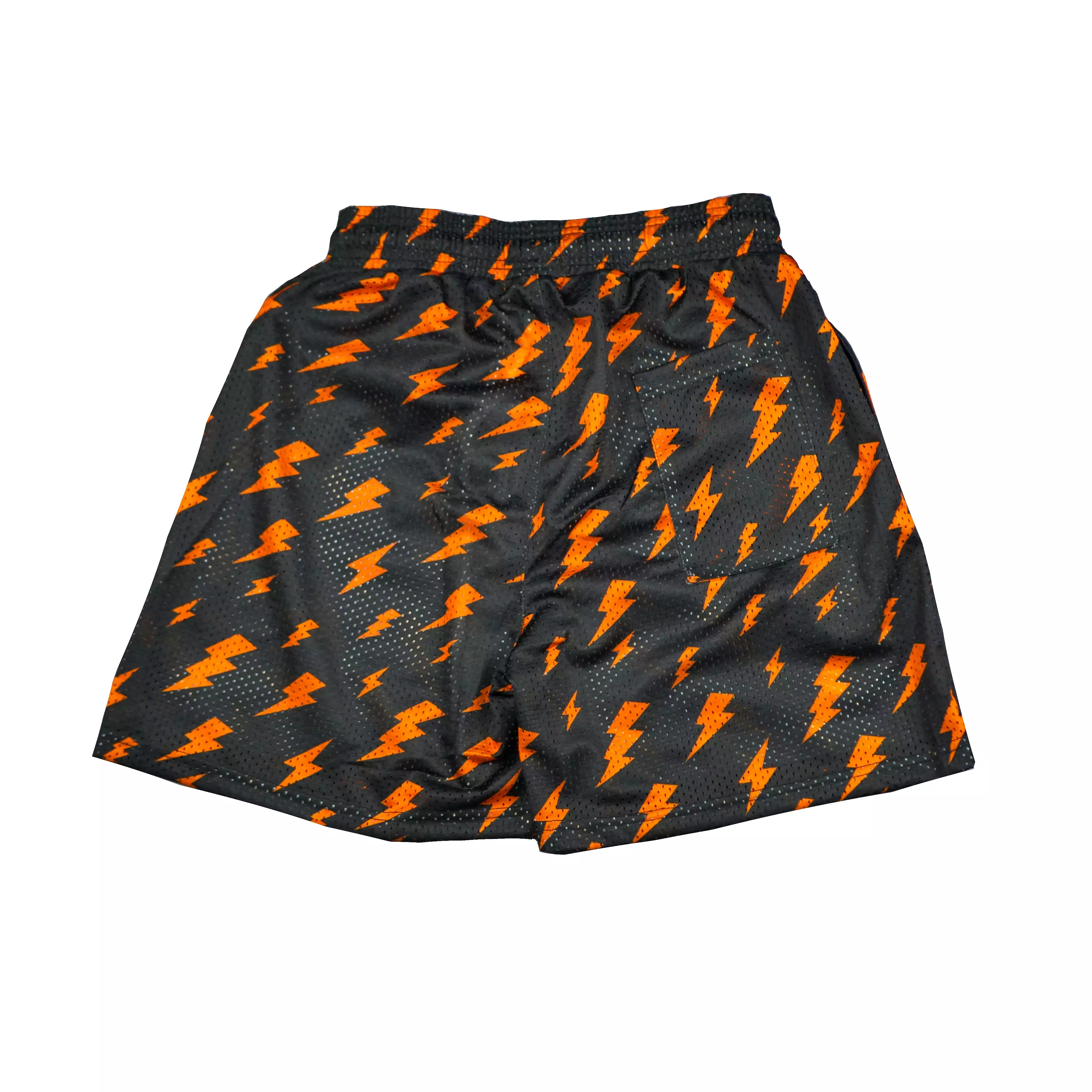 LIGHTNING MESH SHORTS BLACK/ORANGE