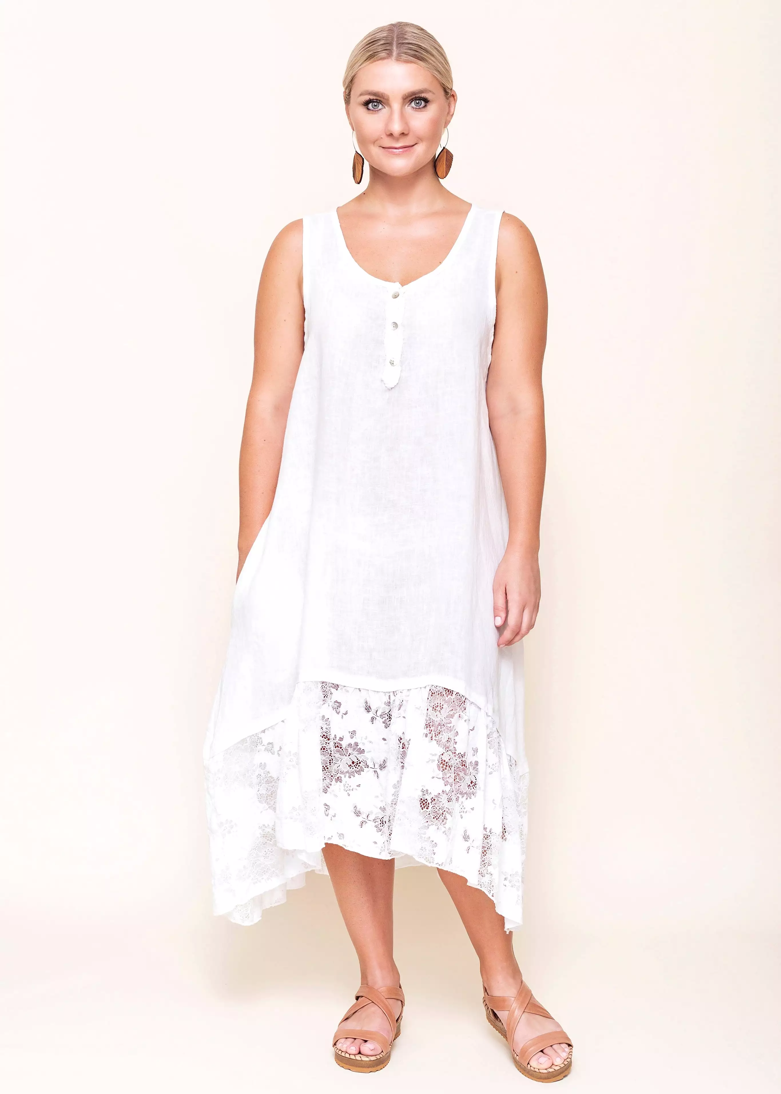 Linen & Lace Dress