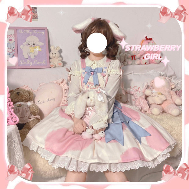 Little milk cake cute kawaii dress jsk/strap dress