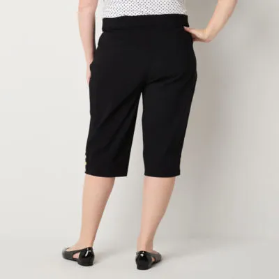 Liz Claiborne Alyssa Mid Rise Plus Capris