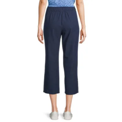 Liz Claiborne Linen Mid Rise Capris