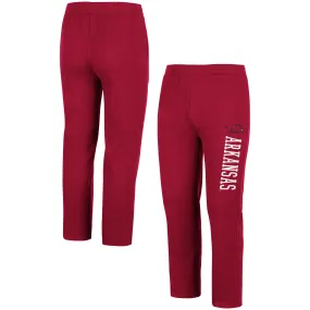 Men's Colosseum Cardinal Arkansas Razorbacks Fleece Pants