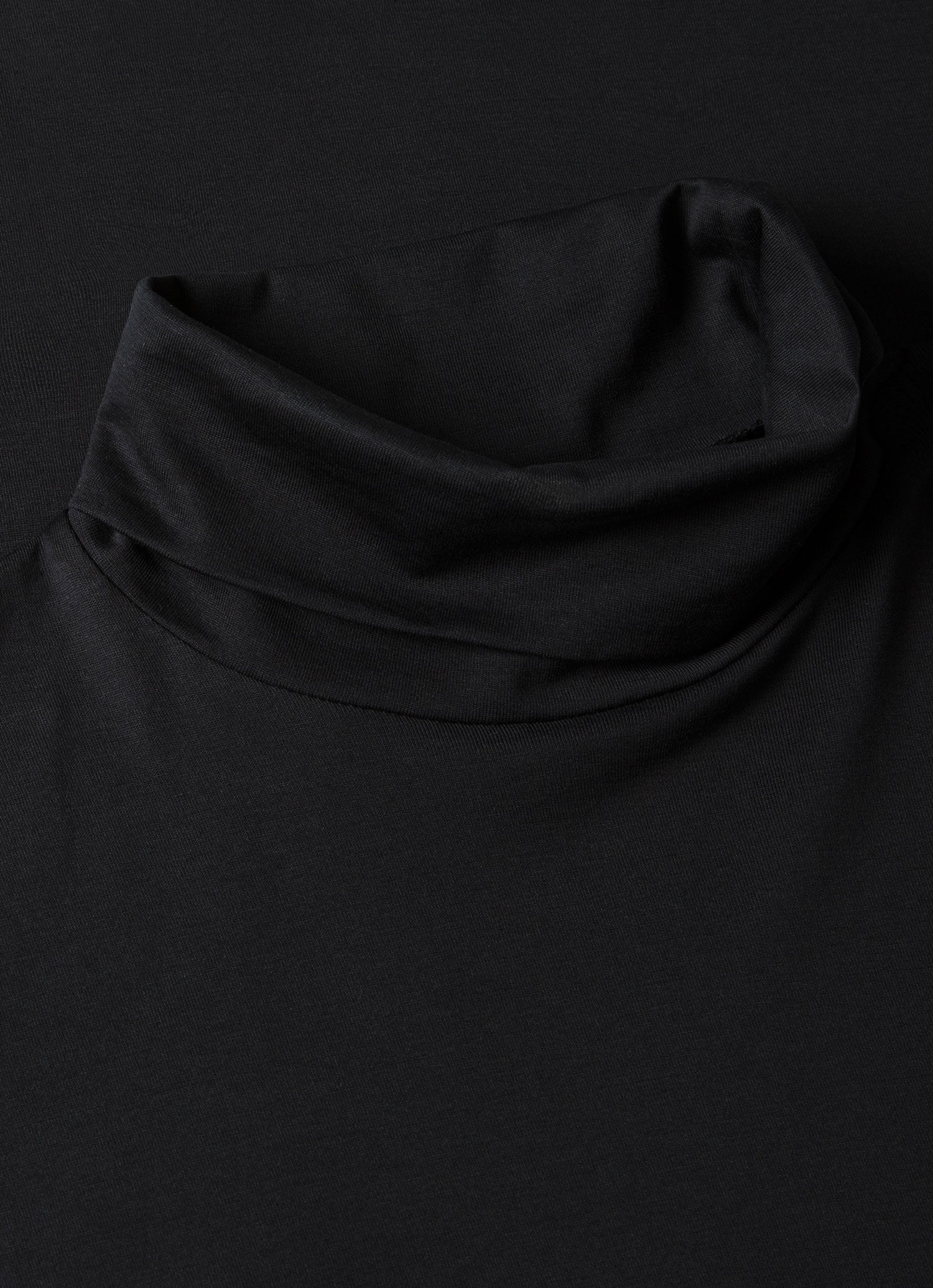 Men's Long Sleeve Roll Neck in Black