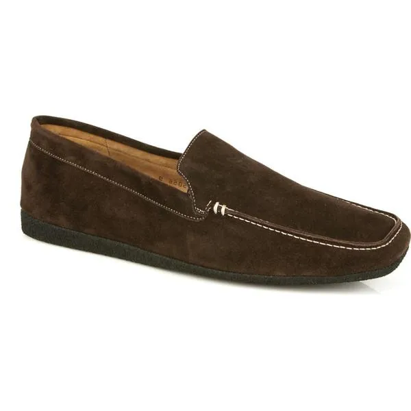 Michael Toschi Matina House Shoes Chocolate Suede