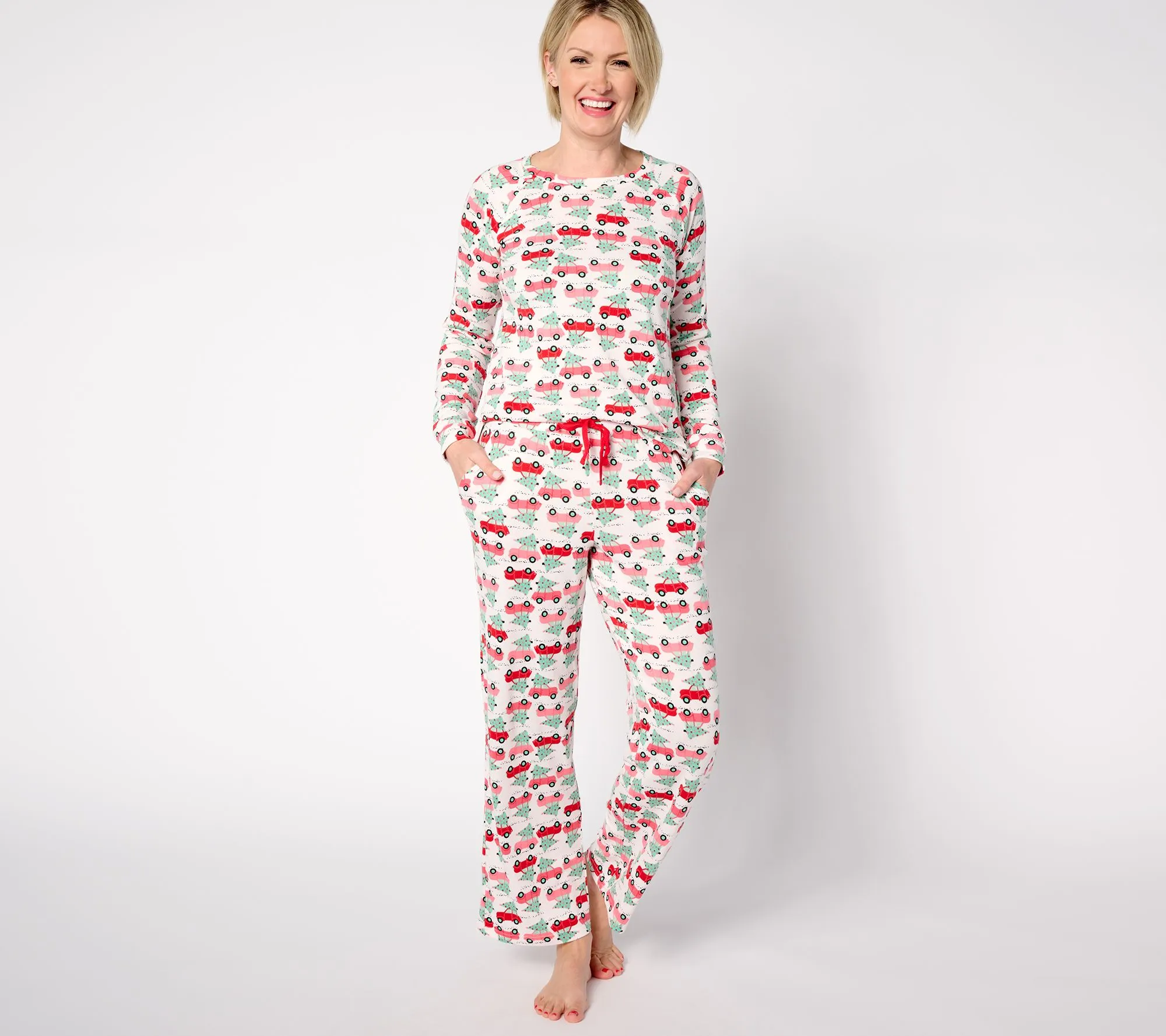 MUK LUKS X Jen Coffey Petite Holly Jolly Pajama Set