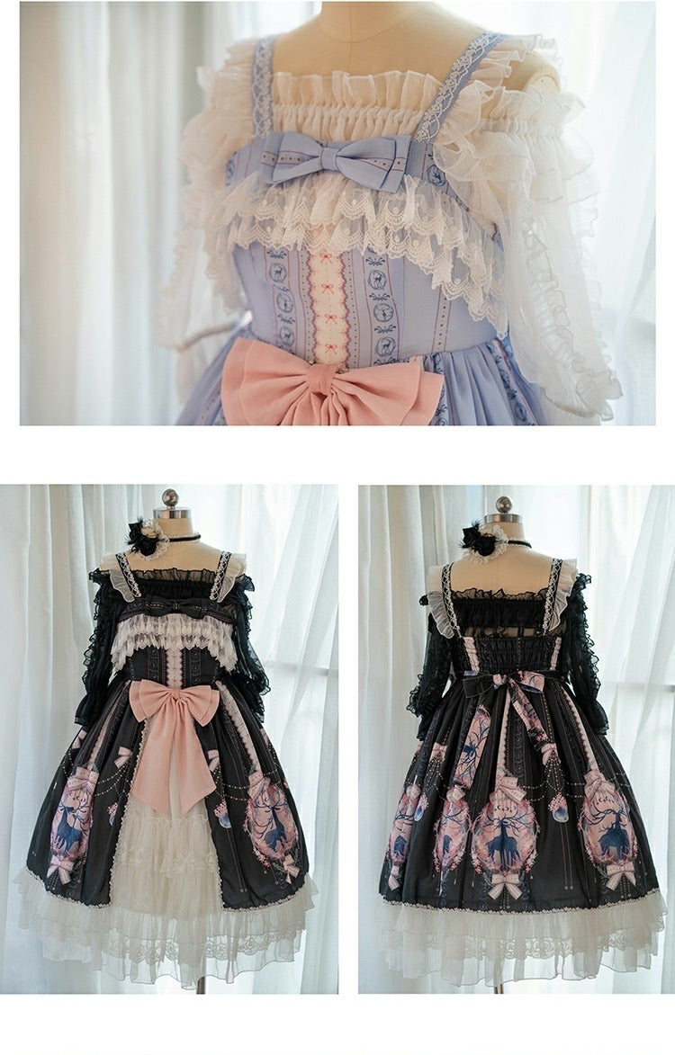 Nara deer Lolita JSK dress (no sleeves) plus kawaii plus size