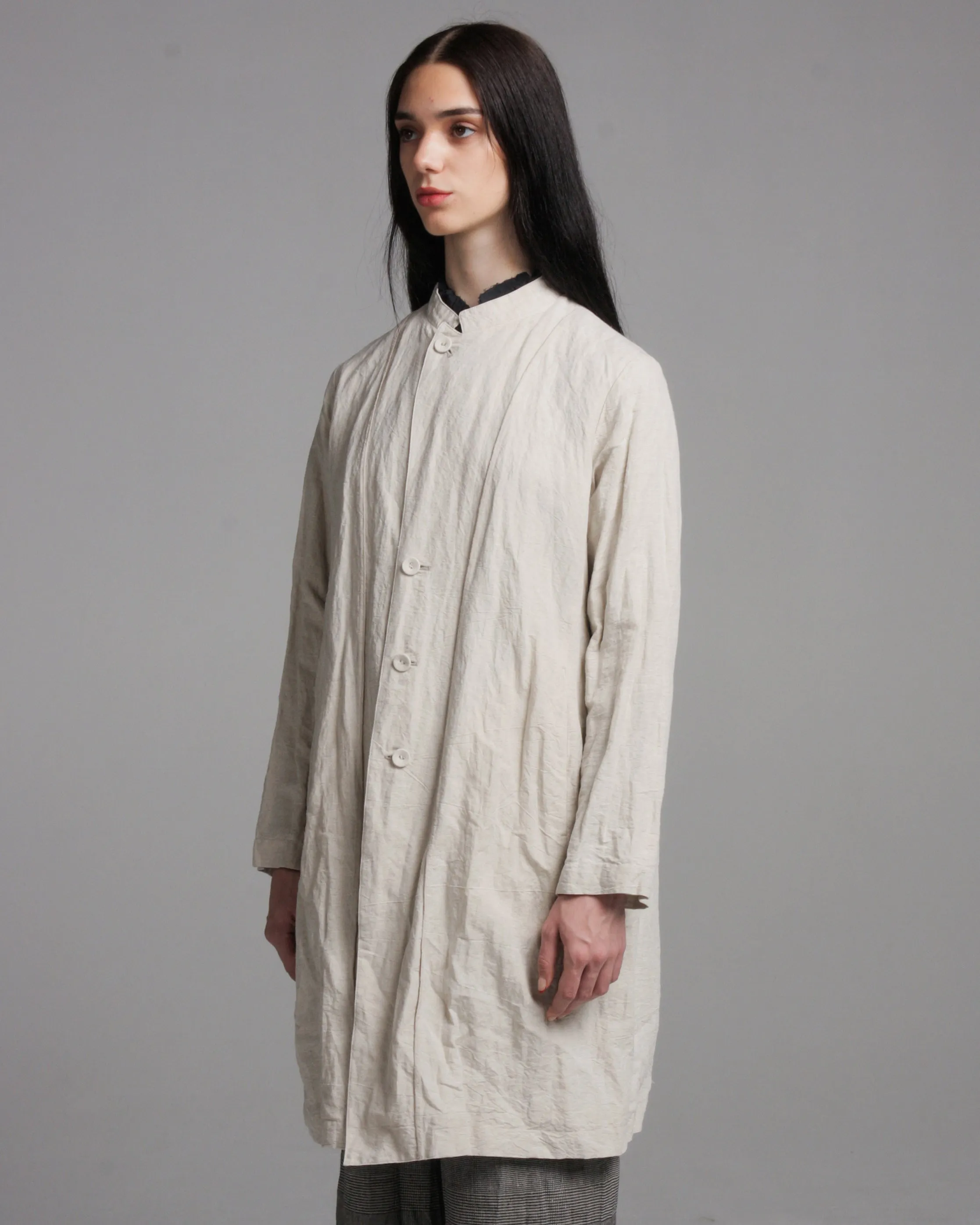 Natural Azuma-daki Wrinkle Coat