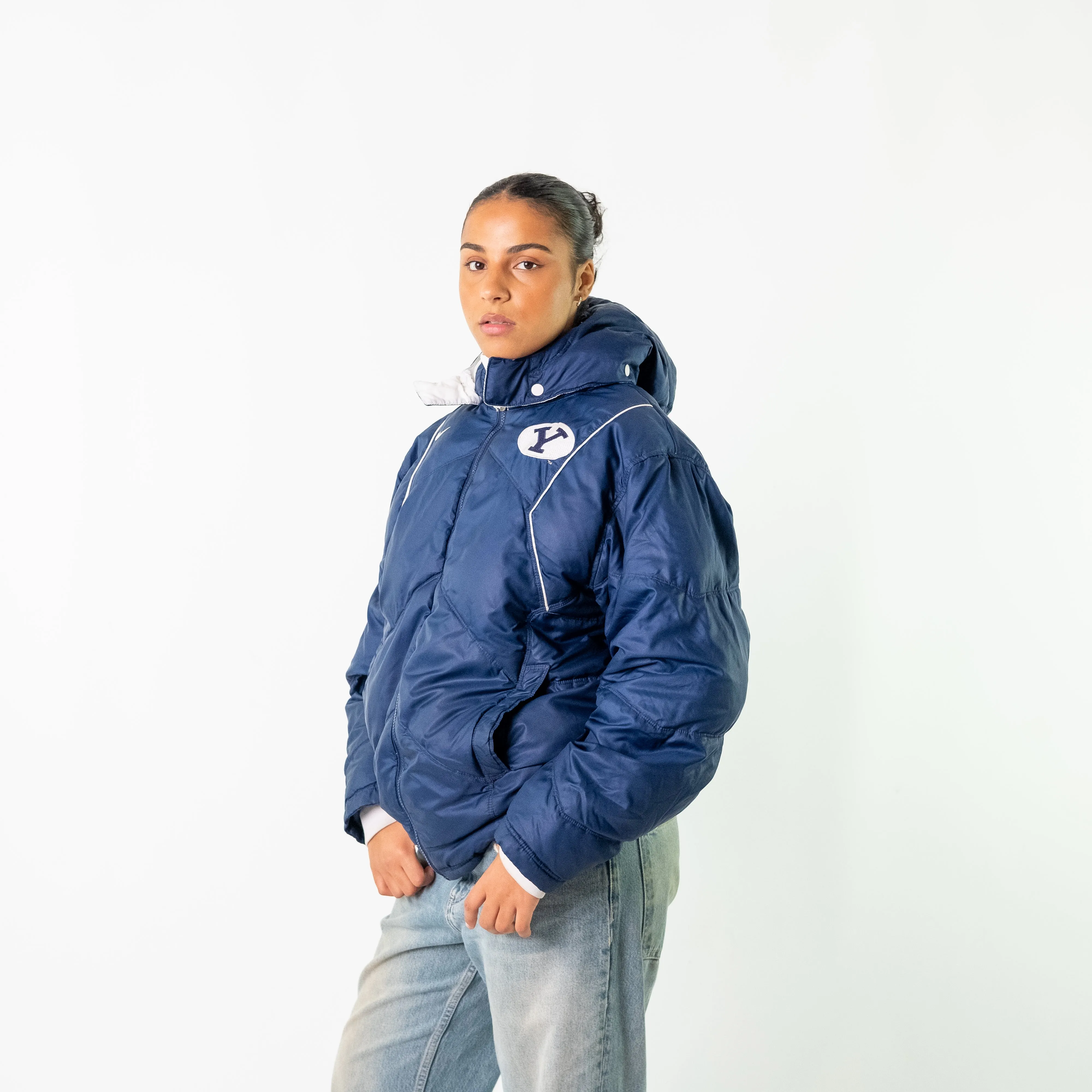 Navy Blue y2ks Nike Puffer (S)