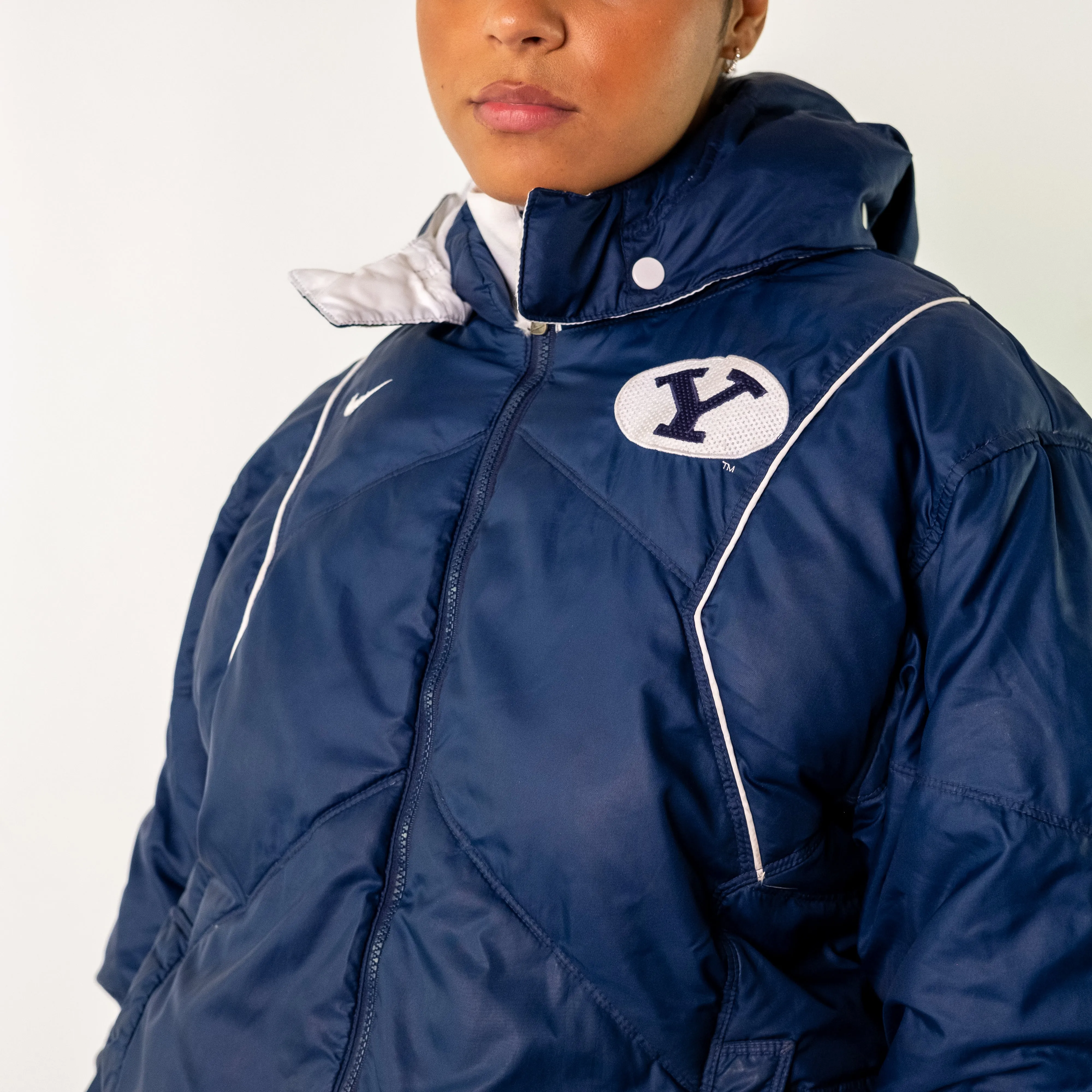 Navy Blue y2ks Nike Puffer (S)