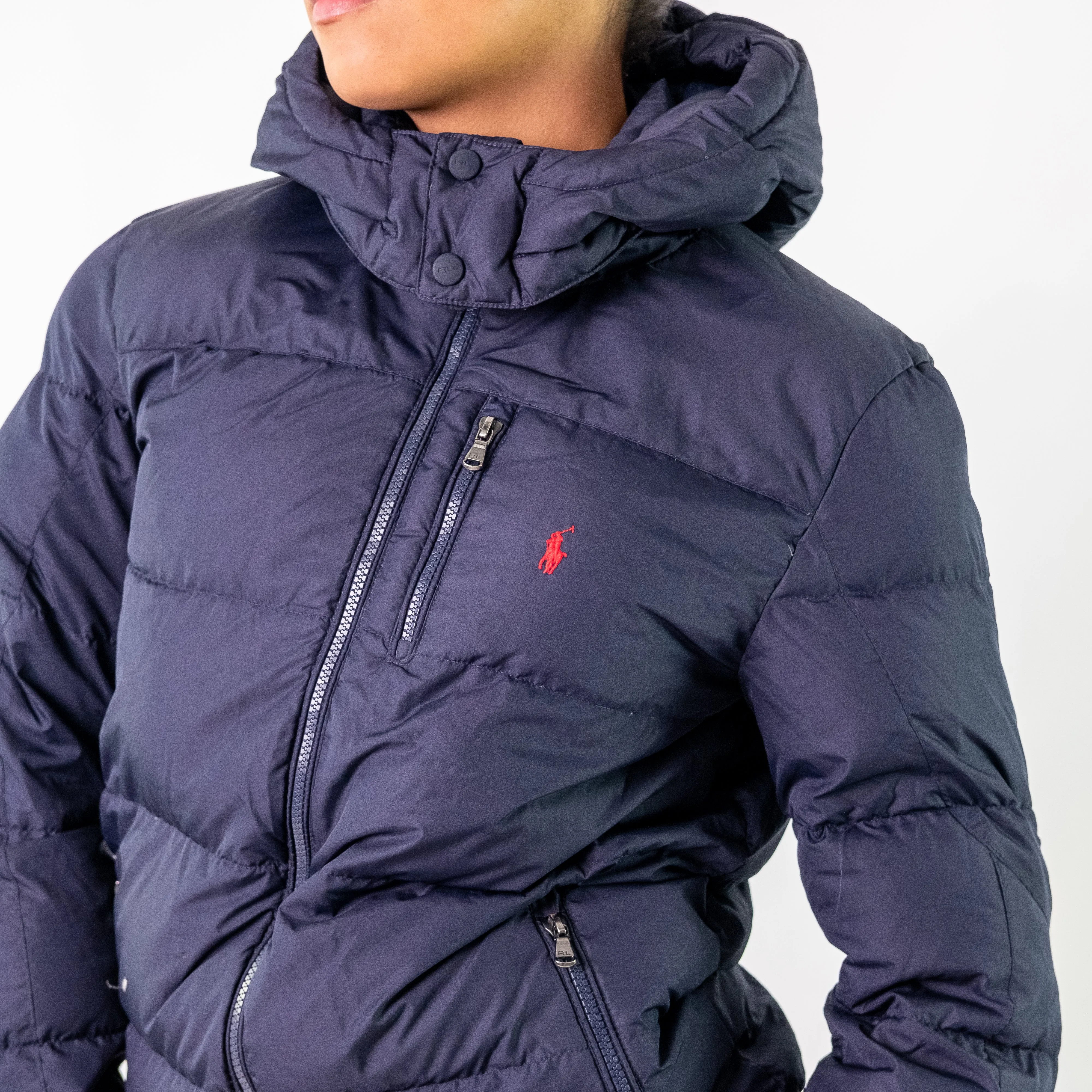 Navy Blue y2ks Polo Ralph Lauren Puffer (XL)