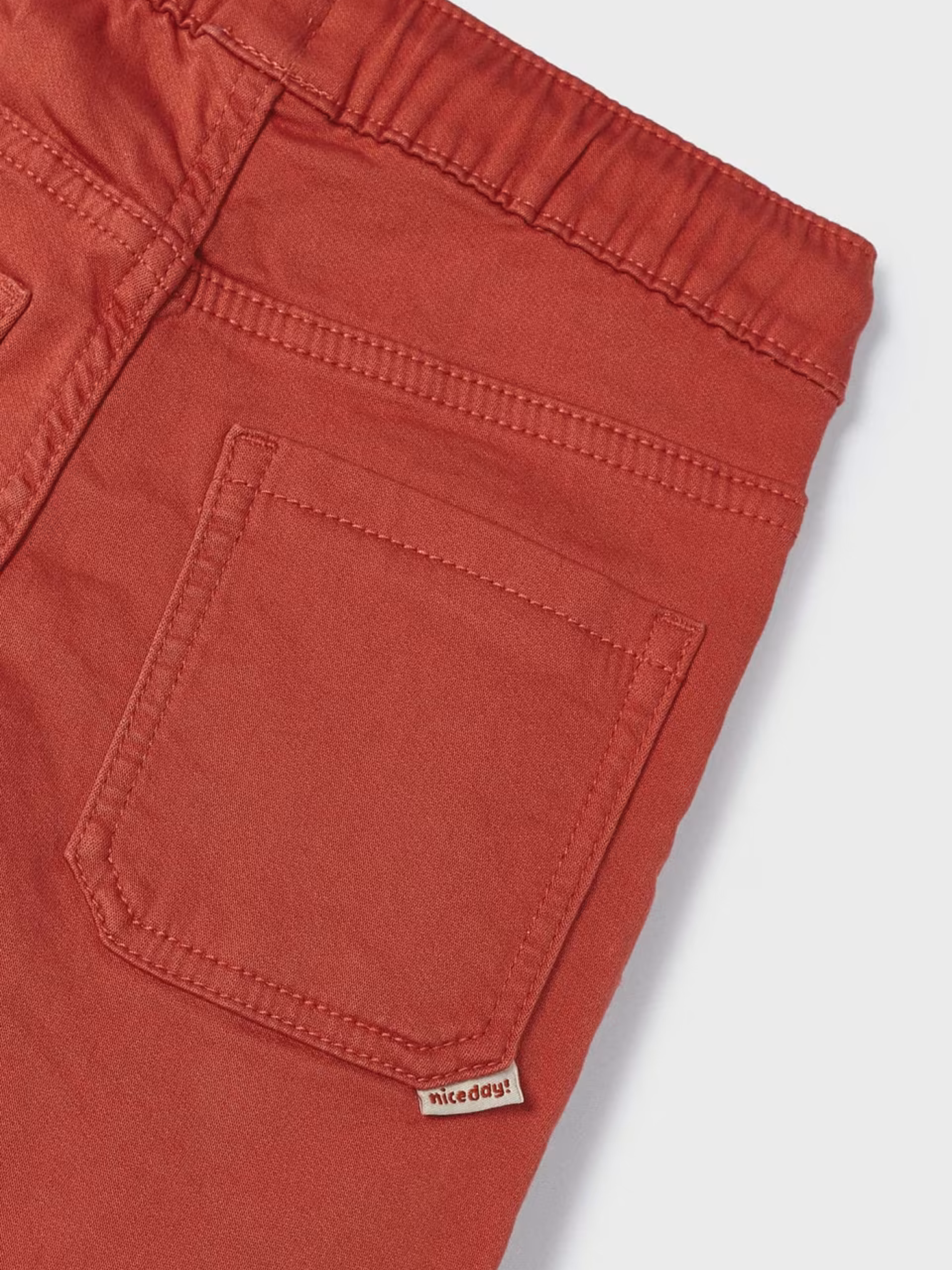 Orange Twill Shorts