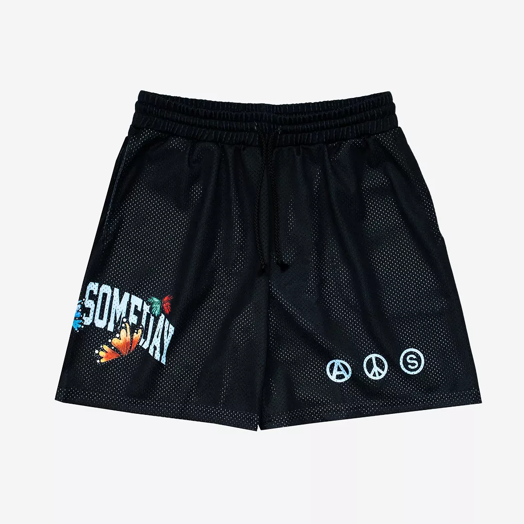 PEACOCK SHORTS BLACK