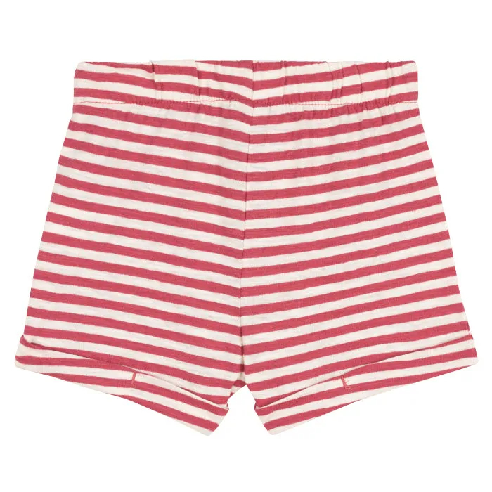 Petit Bateau Baby Shorts Papi Pink Stripes