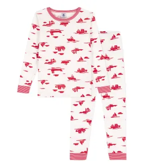 Petit Bateau LS Boat Print Loungewear Set