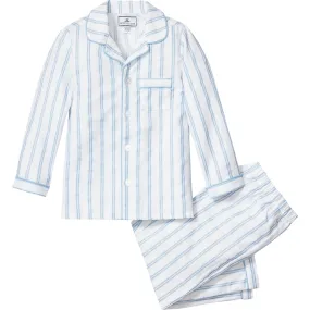 Petite Plume Pajama Set, Periwinkle Stripe