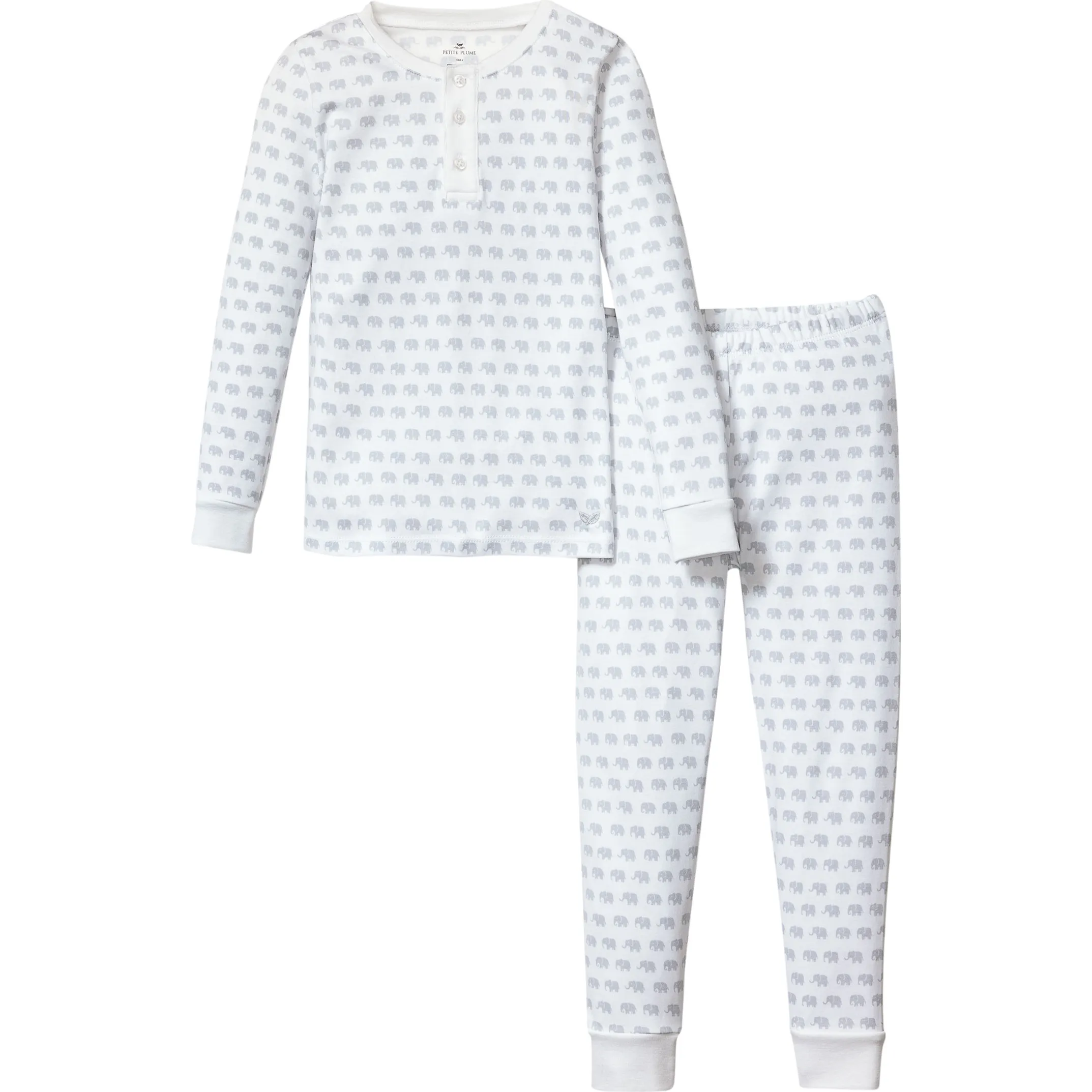 Petite Plume Snug Fit Pajama Set, Elephants