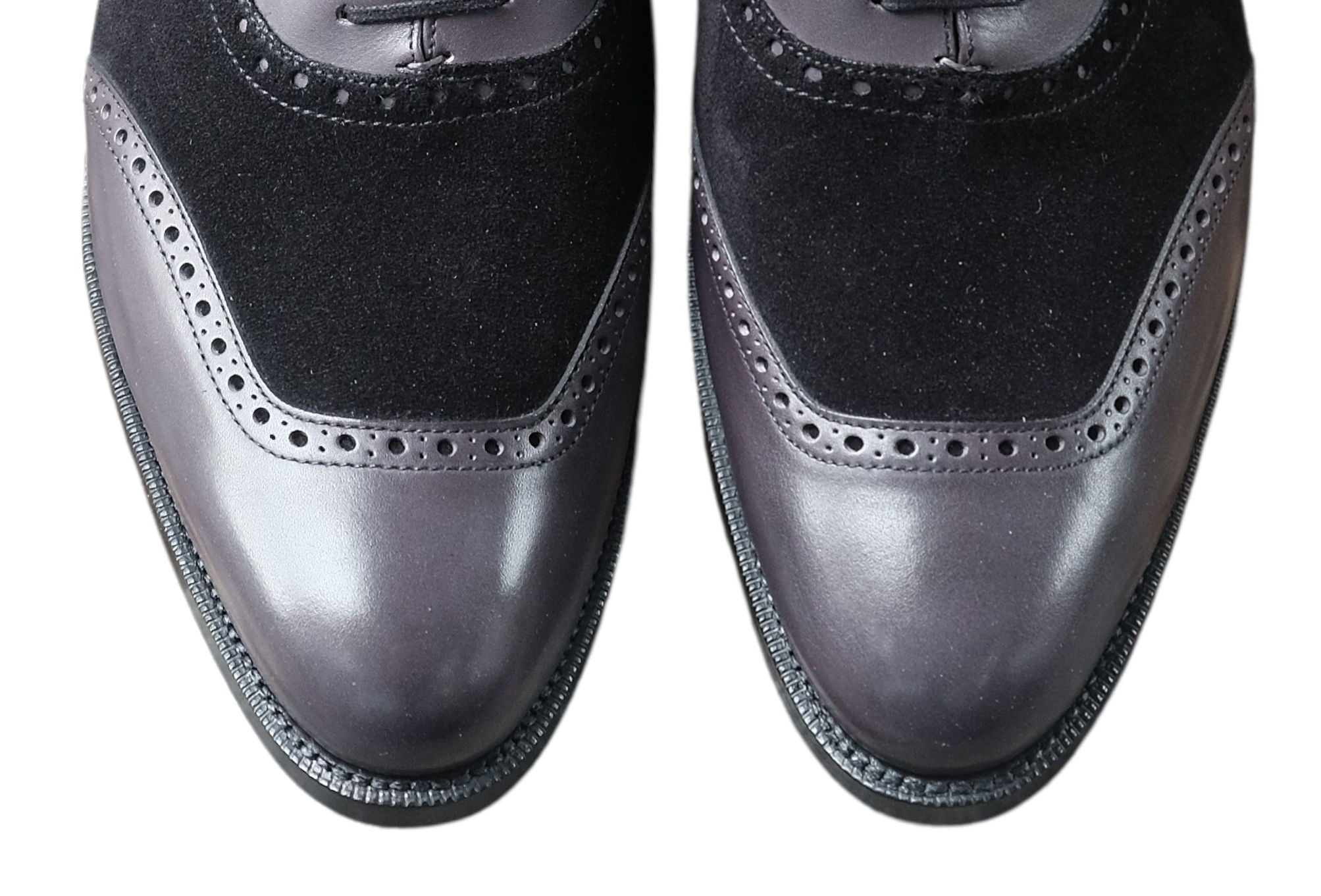 Pinehurst - MTO - Shaded Grey Calf / Black Suede - TMG Last - Single Leather Sole