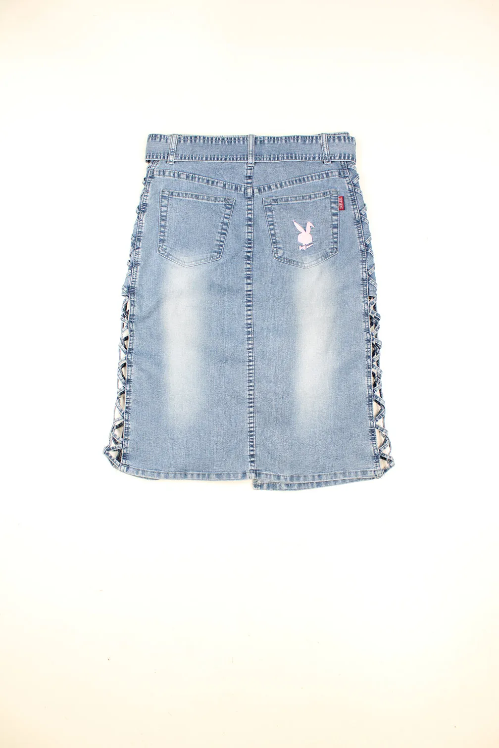 Playboy Denim Midi Skirt