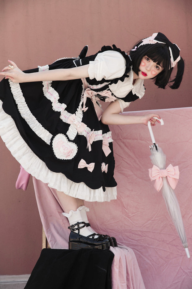 pre order macaroon soy milk lolita JSK dress