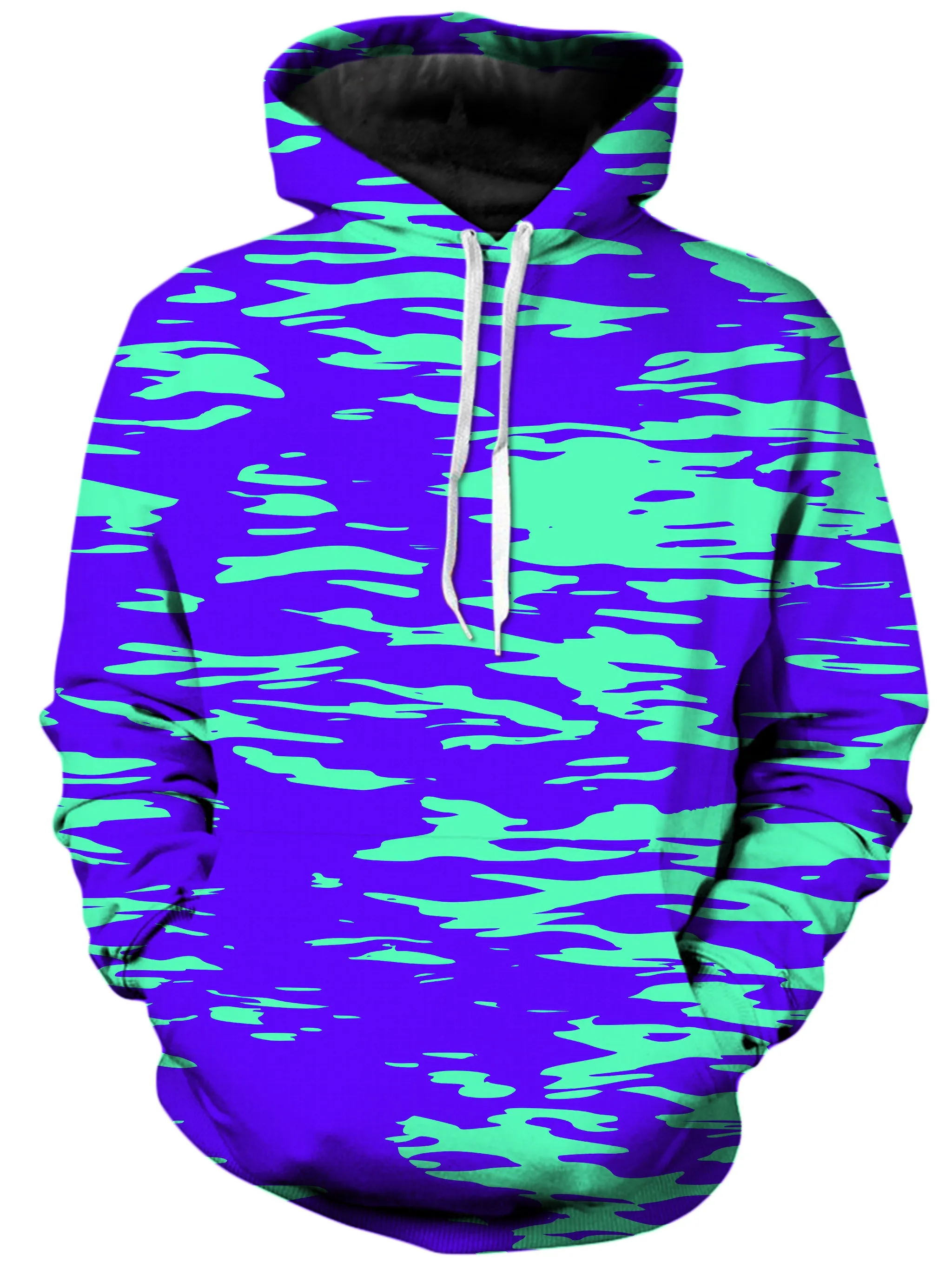 Purple Mint Rave Zebra Stripe Hoodie and Joggers Combo